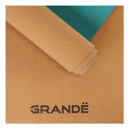 เสื่อโยคะ GRANDE CORK/TPE สีเขียว_2