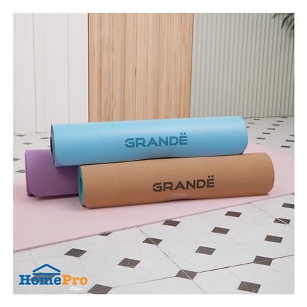 เสื่อโยคะ GRANDE CORK/TPE สีเขียว_5
