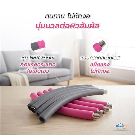 ฮูลาฮูป แบบต่อชิ้น GRANDE 94 ซม. สีชมพู/เทา_7