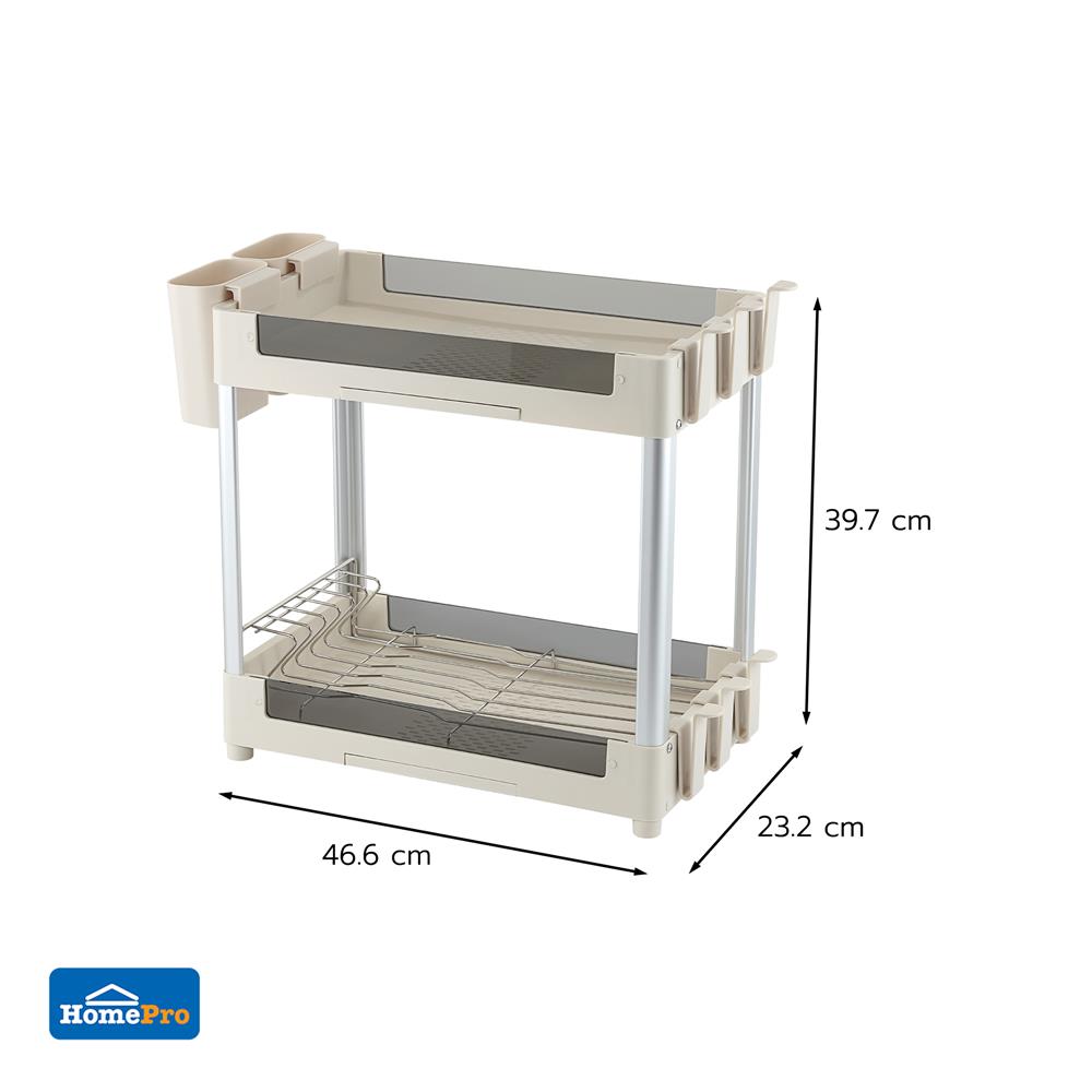 ชั้นคว่ำจานพลาสติกและเทมเปอร์กลาส 2 ชั้น KECH NOAR