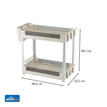 ชั้นคว่ำจานพลาสติกและเทมเปอร์กลาส 2 ชั้น KECH NOAR_6