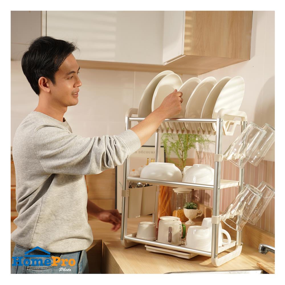 ชั้นคว่ำจานอะลูมิเนียม 3 ชั้น KECH NOAR