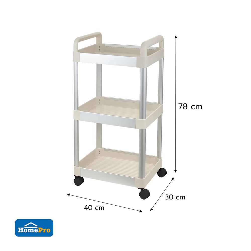 ชั้นวางของในครัว 3 ชั้น KECH NOAR SIZE M 40x30x78 ซม.