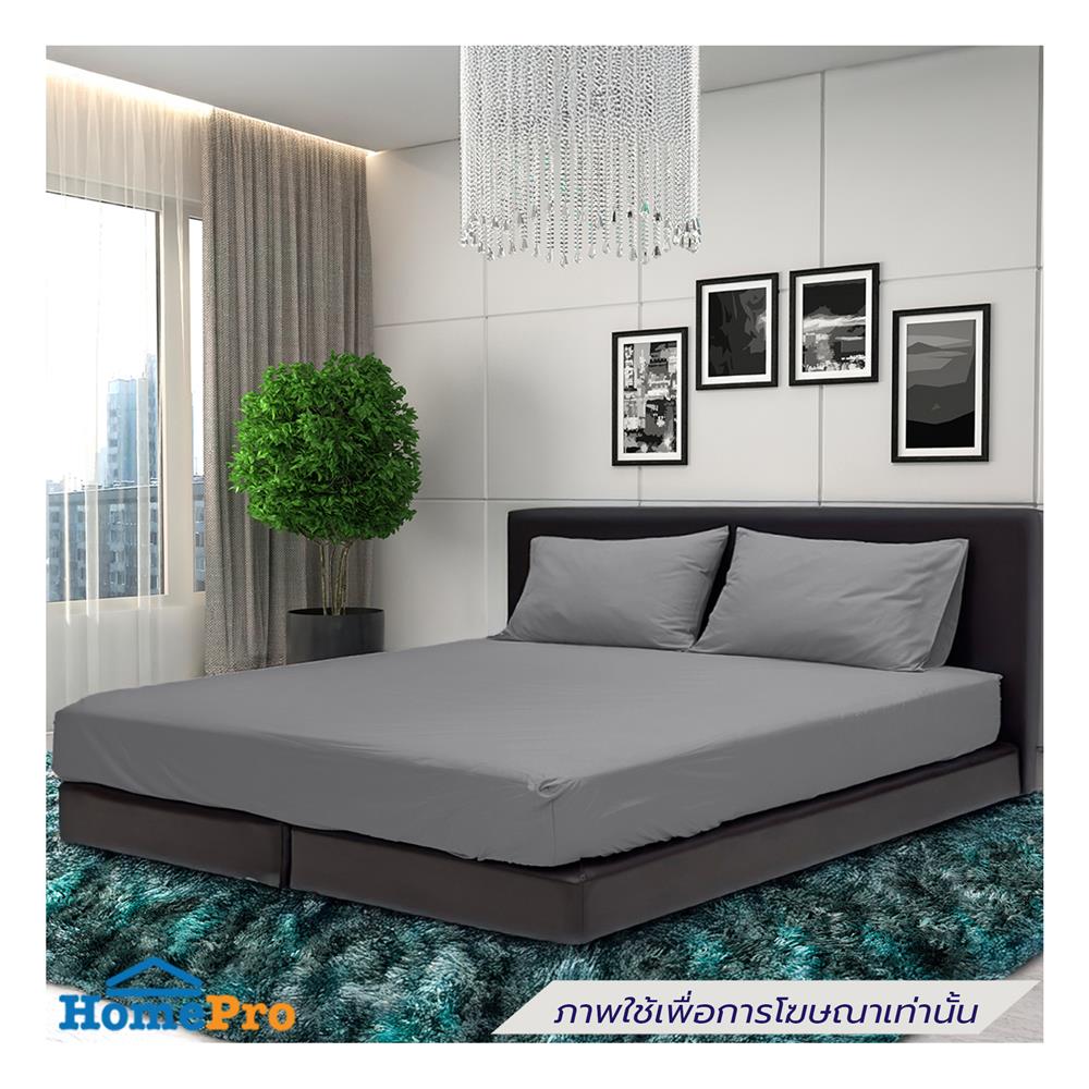 ชุดผ้าปูที่นอน 6 ฟุต (ชุด 5 ชิ้น) STEVENS PURE COTTON ML21GR