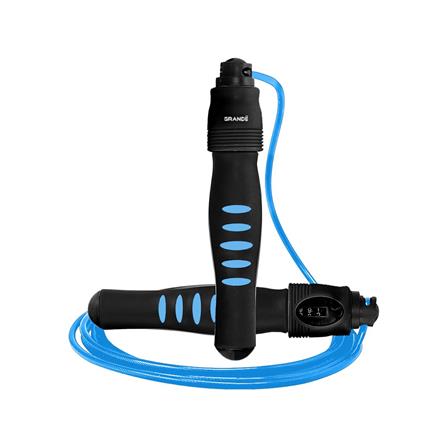 เชือกกระโดดนับครั้งได้ GRANDE สีดำ/ฟ้า_1