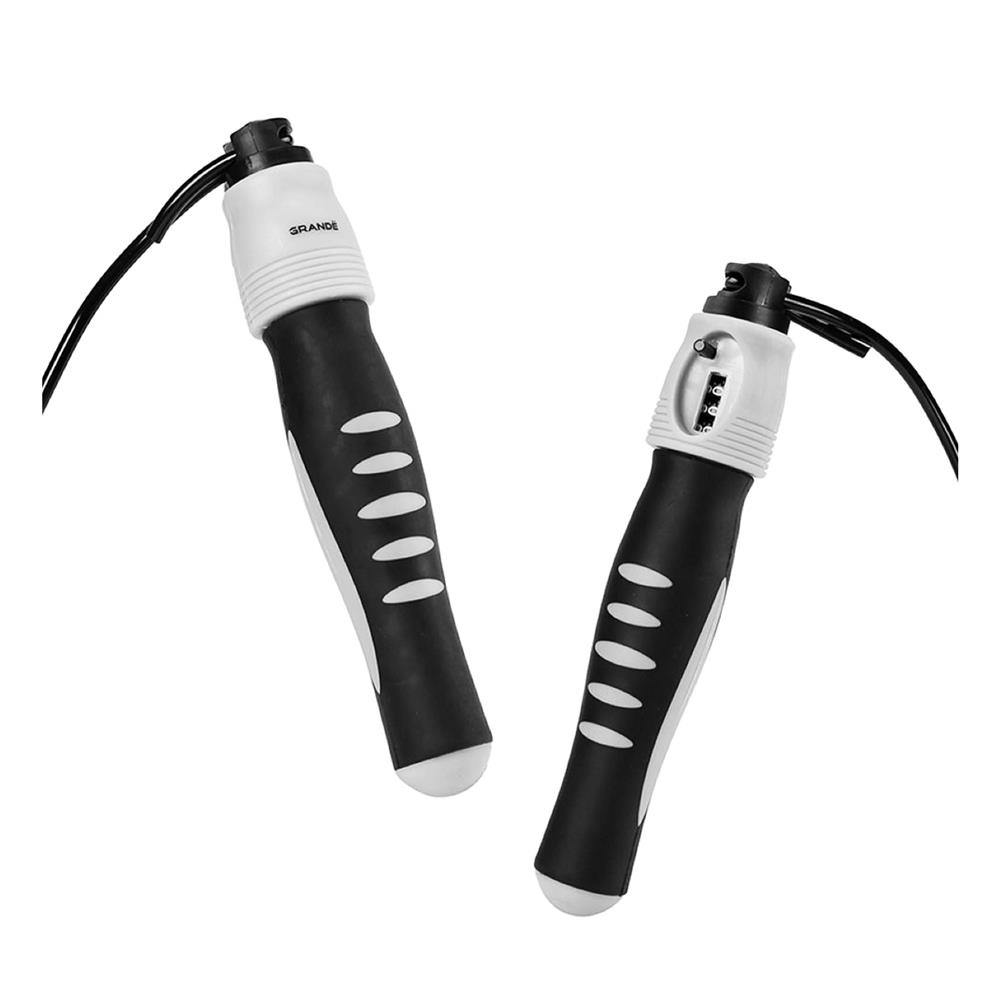 เชือกกระโดดนับครั้งได้ GRANDE สีดำ/เทา