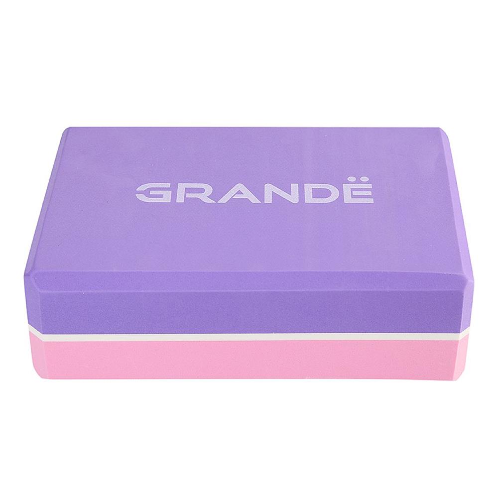 บล็อกโยคะ GRANDE สีชมพู/ม่วง