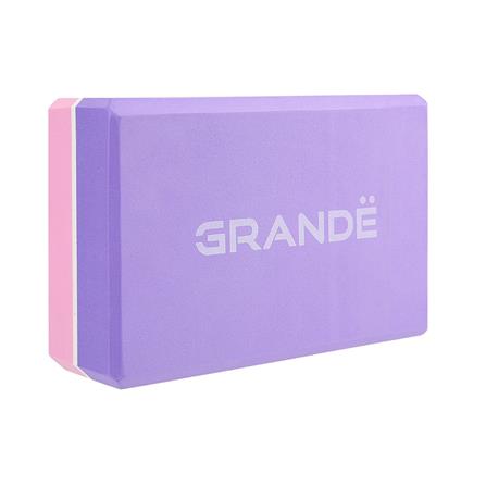 บล็อกโยคะ GRANDE สีชมพู/ม่วง_0
