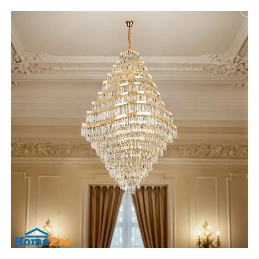 ไฟช่อ L&E 01-03170 สีทอง/ใส 55 หัว