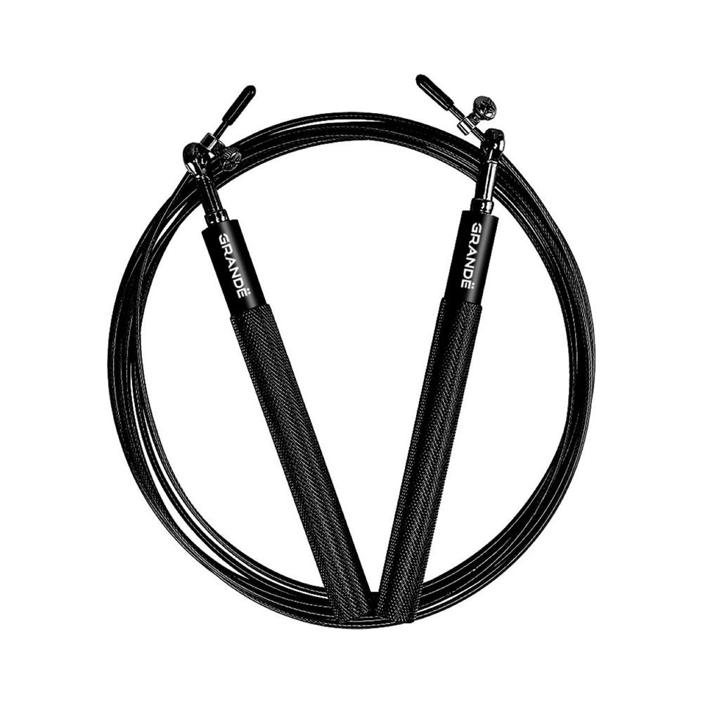 เชือกกระโดด GRANDE เชือกเหล็ก สีดำ