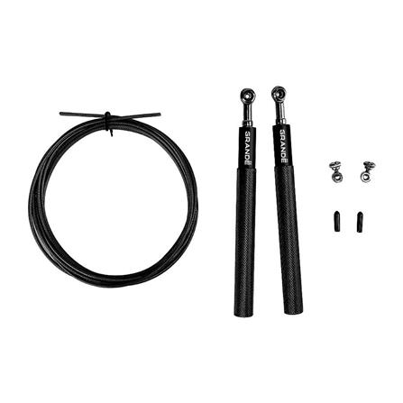 เชือกกระโดด GRANDE เชือกเหล็ก สีดำ_2