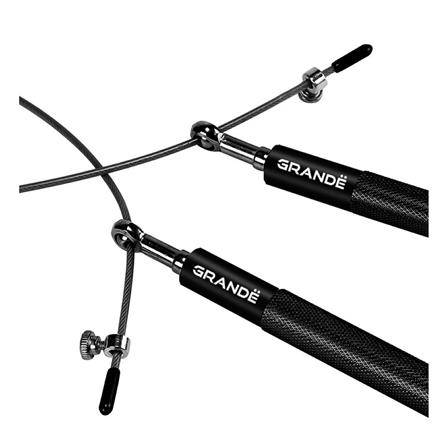 เชือกกระโดด GRANDE เชือกเหล็ก สีดำ_3