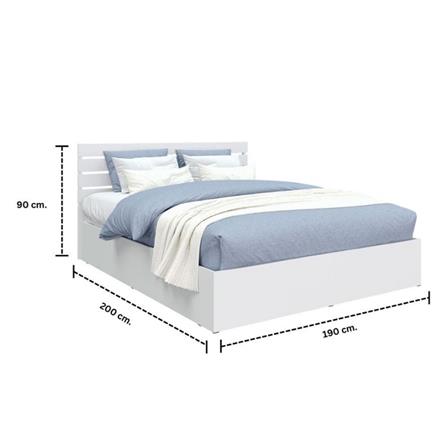 ชุดห้องนอน 6 ฟุต KONCEPT HAVE 59064088 สีขาว_5