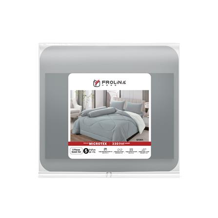 ชุดผ้าปูที่นอน 5 ฟุต (ชุด 6 ชิ้น) FROLINA MICROTEX SF001_4