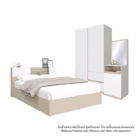 ชุดห้องนอน 6 ฟุต KONCEPT HOLLYN 59060716 สีไอโวรี่ลินิน_0