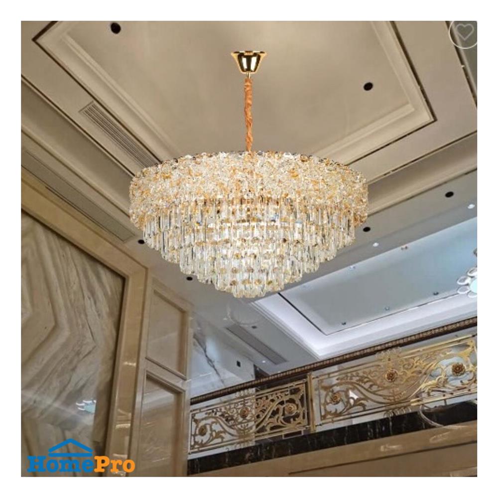 ไฟช่อ L&E 01-03171 สีทอง/ใส 14 หัว