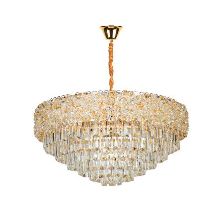 ไฟช่อ L&E 01-03171 สีทอง/ใส 14 หัว_0