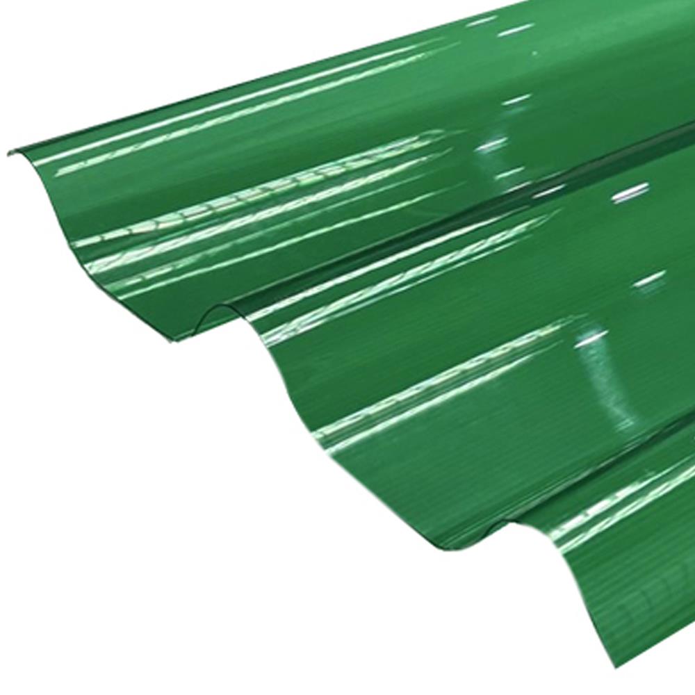 แผ่นโปร่งแสง ลอนคู่ ผิวเรียบ SUNSHIELD 1.2 มม. 0.51x1.2 ม. สีเขียว