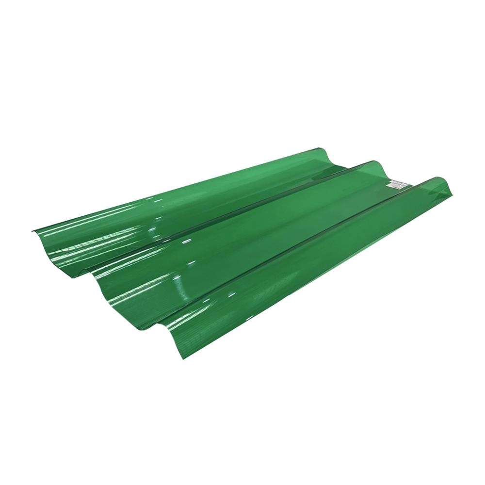 แผ่นโปร่งแสง ลอนคู่ ผิวเรียบ SUNSHIELD 1.2 มม. 0.51x1.2 ม. สีเขียว