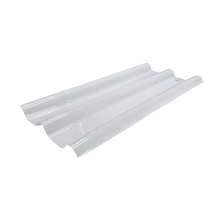 แผ่นโปร่งแสง ลอนคู่ ผิวเรียบ SUNSHIELD 1.2 มม. 0.51x1.2 ม. สีขาว_1