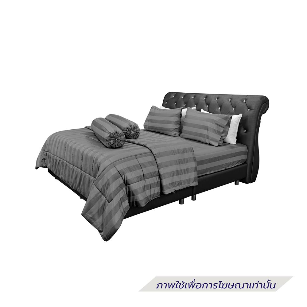 ชุดผ้าปูที่นอน 6 ฟุต (ชุด 6 ชิ้น) PICASSO TENCEL JASMINE สี BLACK