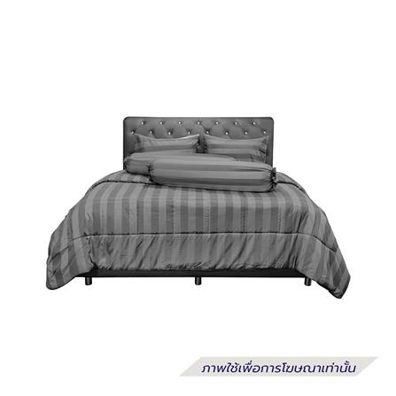 ชุดผ้าปูที่นอน 6 ฟุต (ชุด 6 ชิ้น) PICASSO TENCEL JASMINE สี BLACK_2