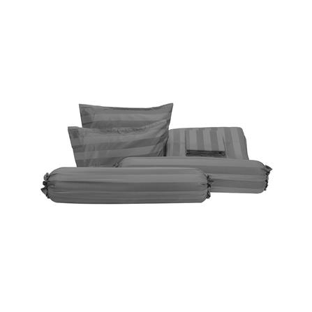 ชุดผ้าปูที่นอน 6 ฟุต (ชุด 6 ชิ้น) PICASSO TENCEL JASMINE สี BLACK_3