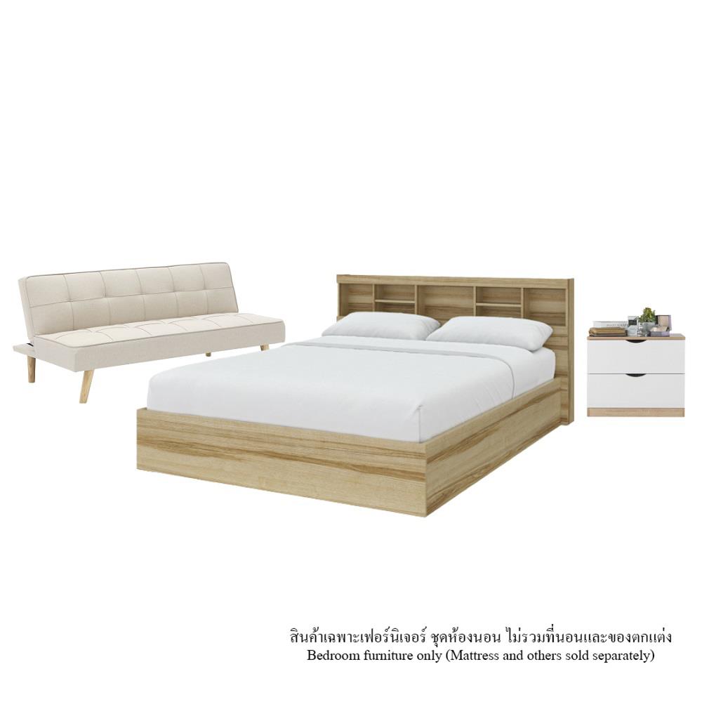 ชุดห้องนอน 5 ฟุต KONCEPT MOLLY 59064092 สีลินเบิร์กโอ๊ค