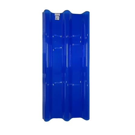 แผ่นโปร่งแสง ลอนคู่ ผิวเรียบ SUNSHIELD 1.2 มม. 0.51x1.2 ม. สีน้ำเงิน_2