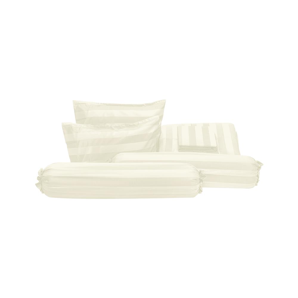 ชุดผ้าปูที่นอน 6 ฟุต (ชุด 6 ชิ้น) PICASSO TENCEL JASMINE สี CREAM