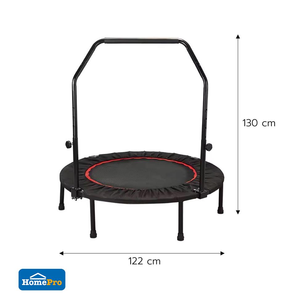 แทรมโพลีน แบบพับ GRANDE 48 นิ้ว สีดำ/แดง