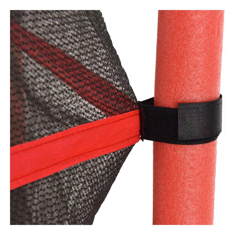 แทรมโพลีนพร้อมตาข่าย GRANDE JJM37 สีดำ/แดง