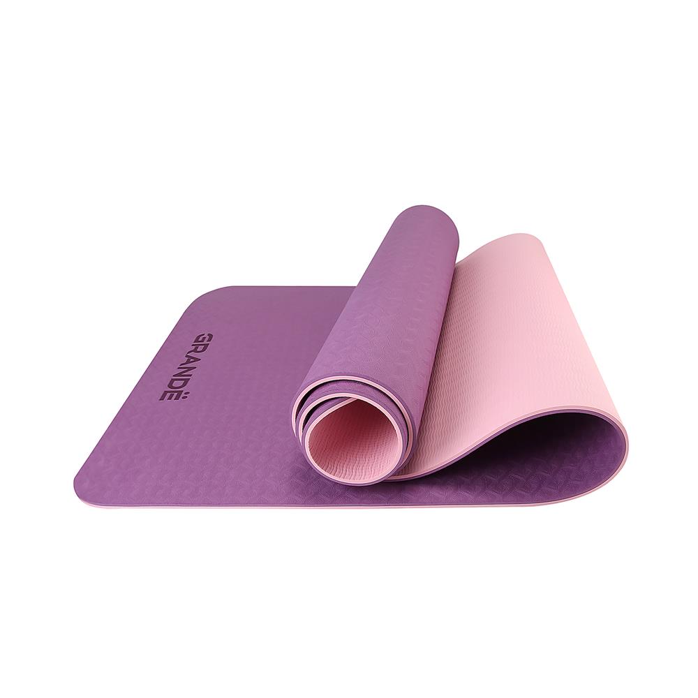 เสื่อโยคะ GRANDE TPE สีชมพู/ม่วง