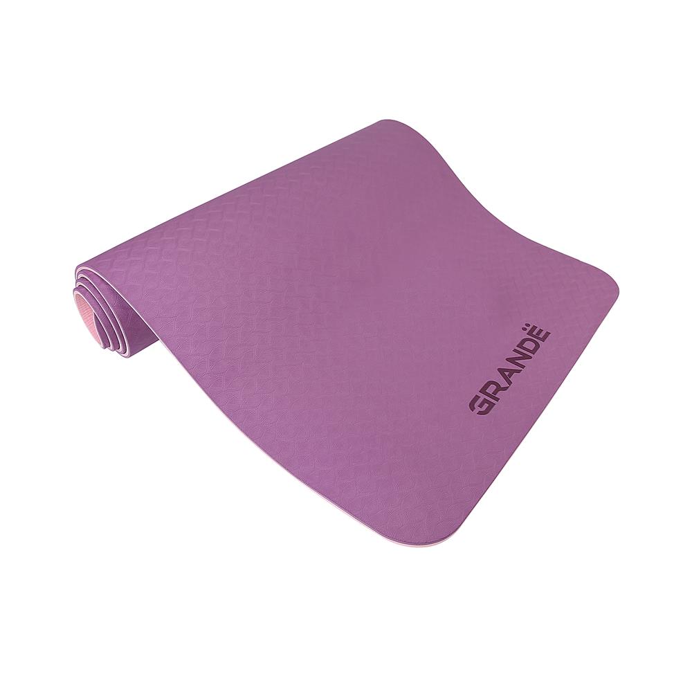 เสื่อโยคะ GRANDE TPE สีชมพู/ม่วง