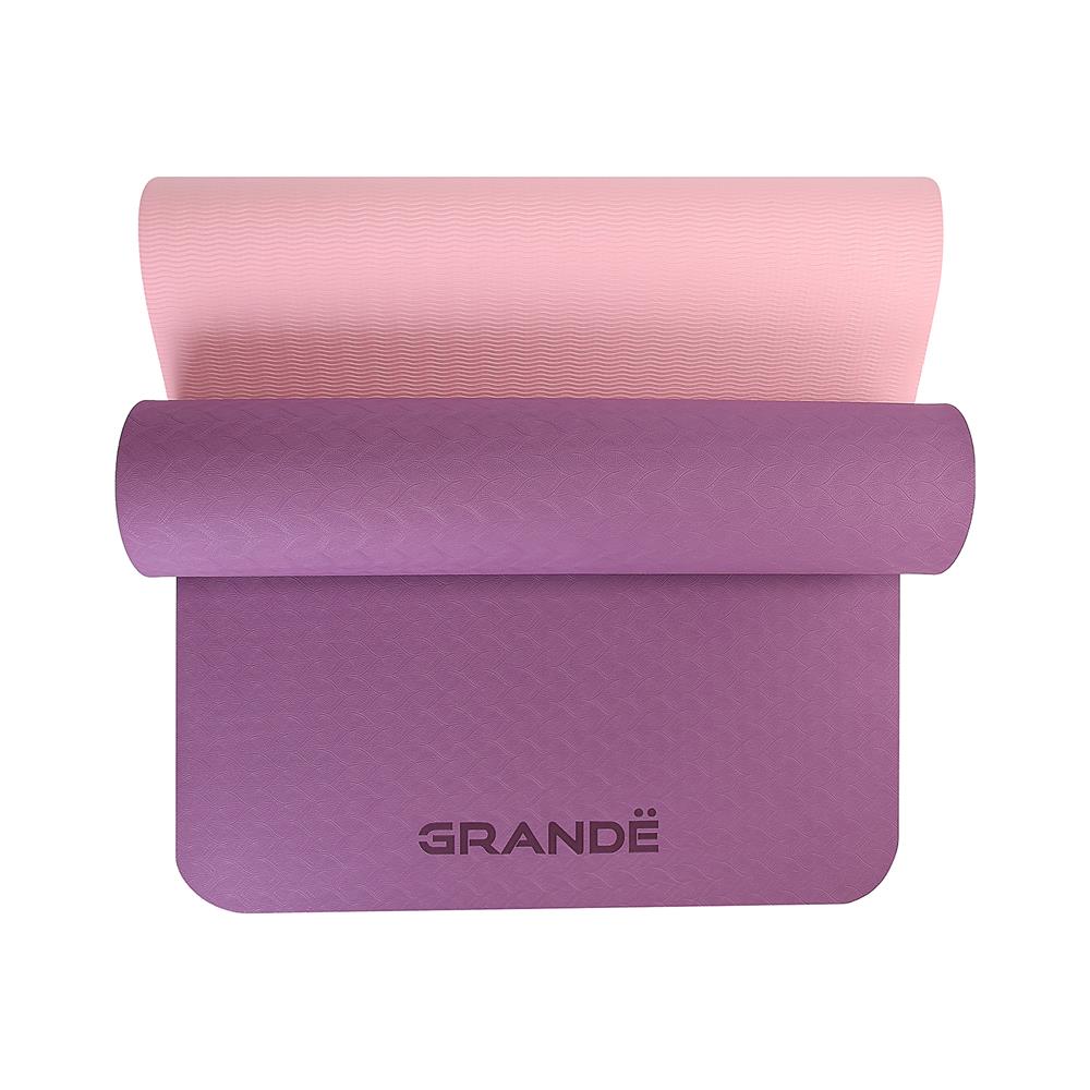 เสื่อโยคะ GRANDE TPE สีชมพู/ม่วง