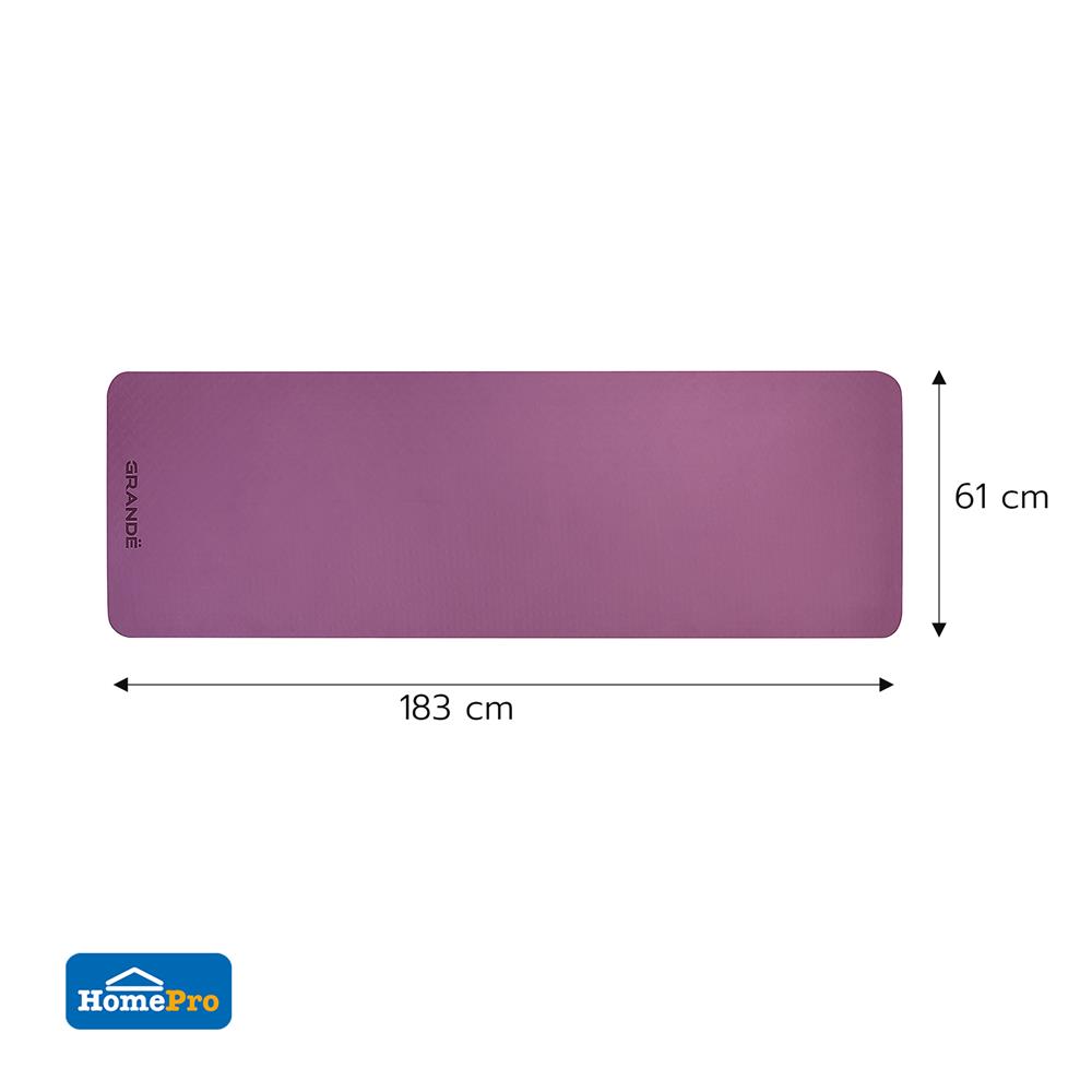 เสื่อโยคะ GRANDE TPE สีชมพู/ม่วง