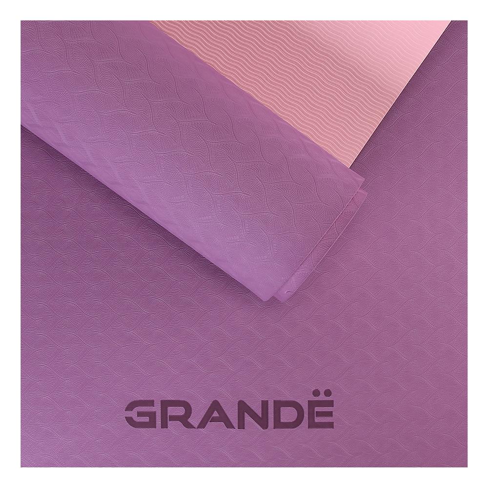 เสื่อโยคะ GRANDE TPE สีชมพู/ม่วง