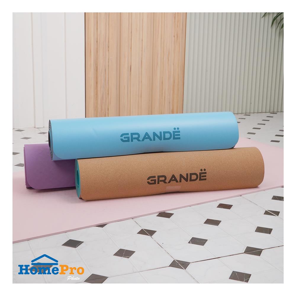 เสื่อโยคะ GRANDE TPE สีชมพู/ม่วง