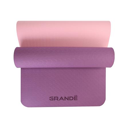 เสื่อโยคะ GRANDE TPE สีชมพู/ม่วง_4