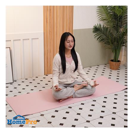 เสื่อโยคะ GRANDE SOLID TPE MAT สีชมพู_4
