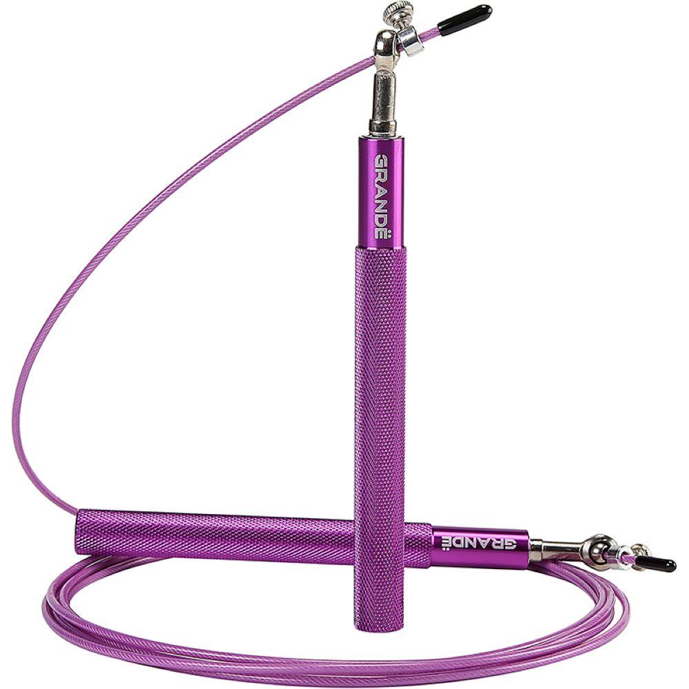 เชือกกระโดด GRANDE เชือกเหล็ก สีม่วง