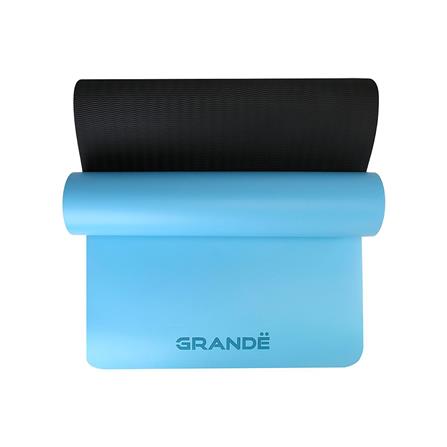 เสื่อโยคะ GRANDE PU TPE สีฟ้า/ดำ_4