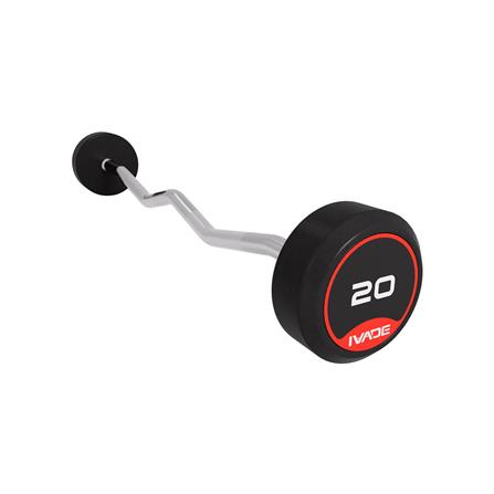 บาร์เบลแกนหยักหุ้มยาง IVADE 20 กก. (1 ชิ้น)_2
