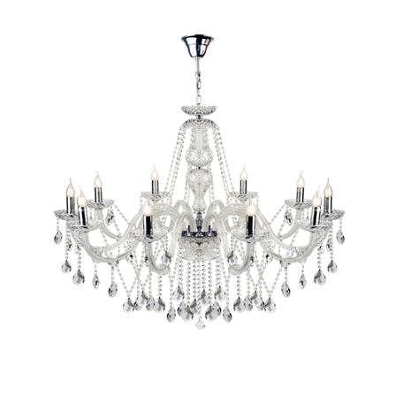 ไฟช่อ L&E 01-02748 สีเงิน/ใส 10 หัว_0