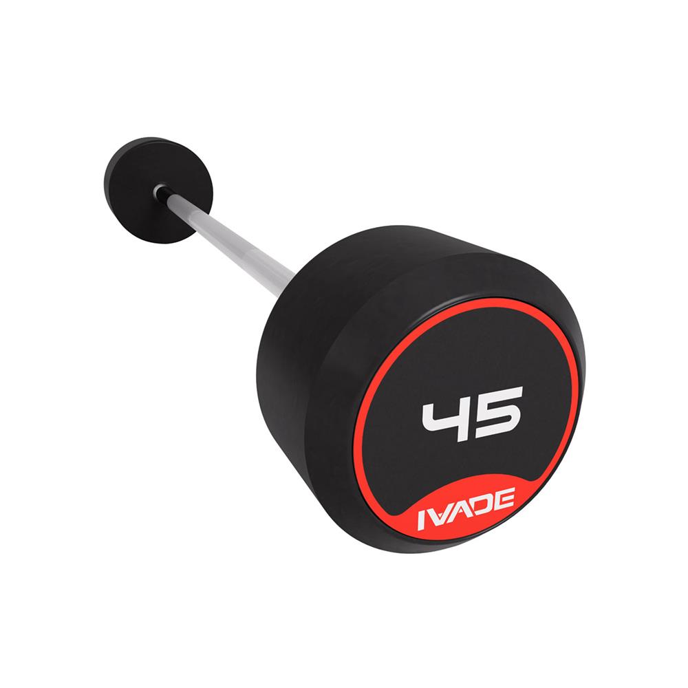 บาร์เบลแกนตรงหุ้มยาง IVADE 45 กก. (1 ชิ้น)