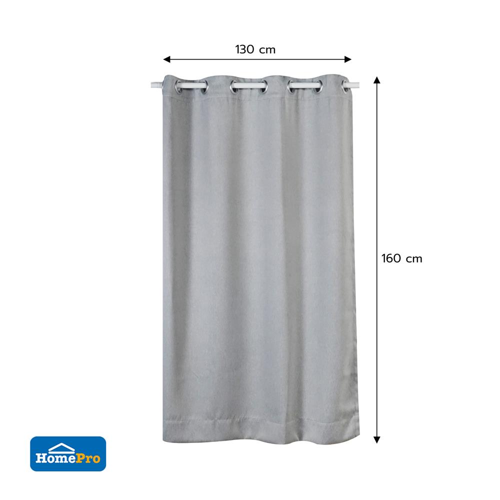 ผ้าม่าน EYELET HOME LIVING STYLE SOLID UV 130X160 ซม. สีเทา