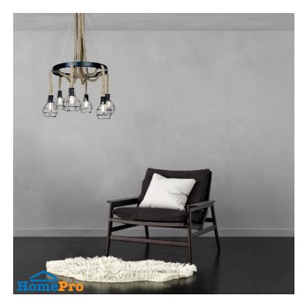 ไฟช่อ LUMAX 01-02975 สีดำ/น้ำตาล 6 หัว_1