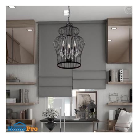 ไฟช่อ L&E 01-02323 สีใส/น้ำตาล 3 หัว_1