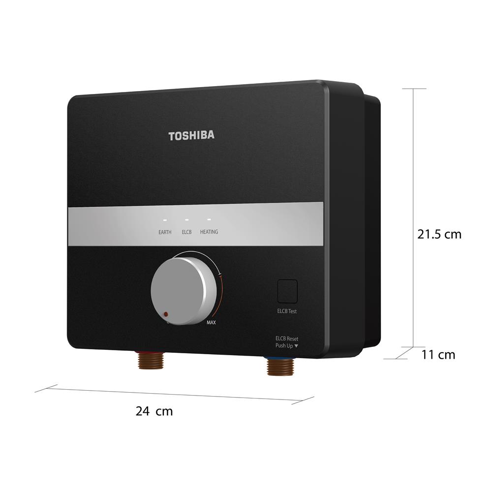 เครื่องทำน้ำร้อน TOSHIBA TWH-65EGNTH 6500 วัตต์ สีดำ