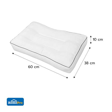 หมอนสุขภาพ ใยสังเคราะห์ HOME LIVING STYLE EASY 15x24 นิ้ว สีขาว_6
